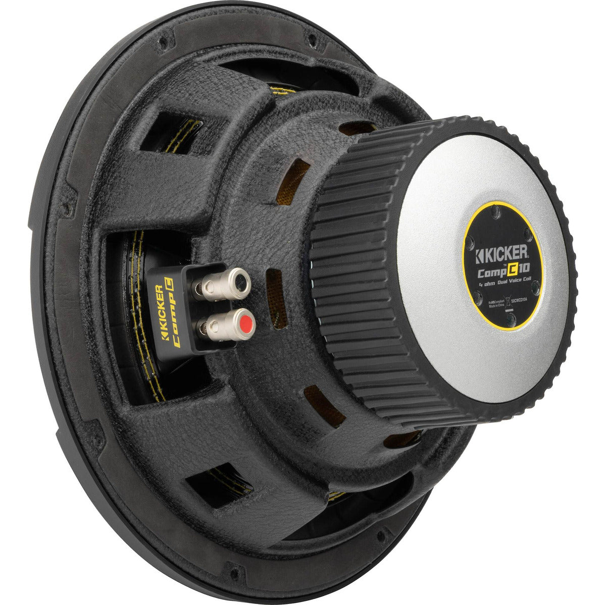 Subwoofer Kicker 50cwcd104 10 Pulgadas 500w Máx 250w Rms Dvc Color Negro