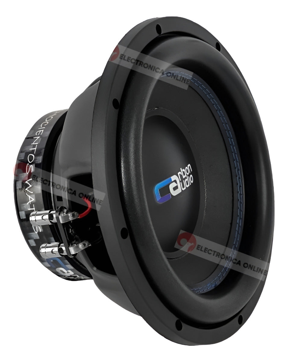 Subwoofer 10 Pulgadas Carbon Audio 800w Entry Doble Bobina Color Negro