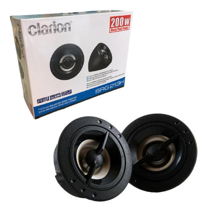 Tweeter Clarion Srg213h 1 Pulgada 200 Watts Max 40 Watts Rms Color Plateado