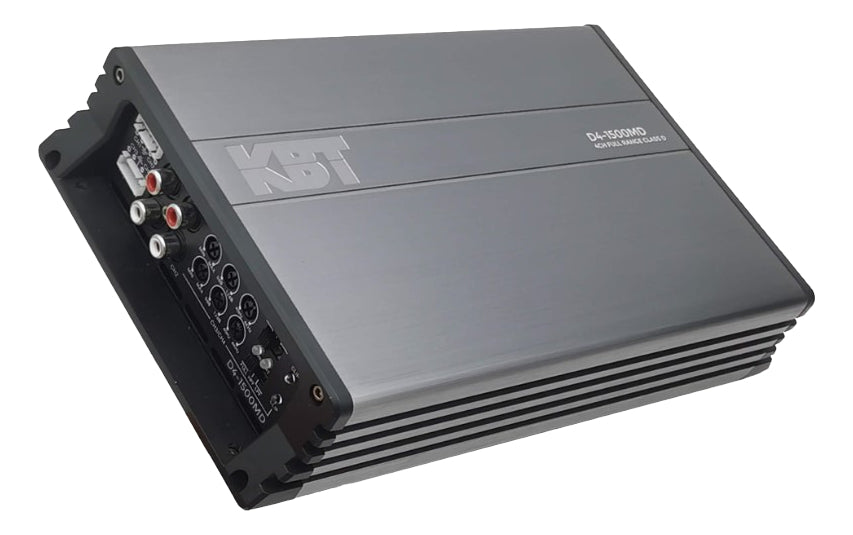 Amplificador Delta D4-1500md Clase D 4 Canales 1500 Watts Color Negro