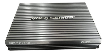 Amplificador Rock Series Rks-p1100.1d 2200w Max 1c Clase D Color Gris