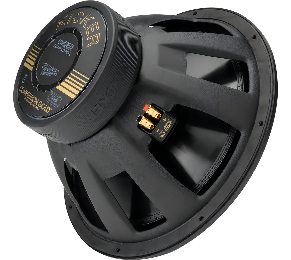 Subwoofer Kicker Gold 12 Comp 12 Pulgadas 1000w Doble Bobina Color Negro