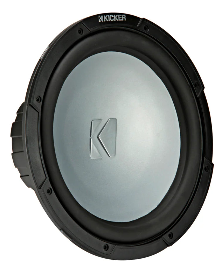 Subwoofer Marino Kicker 12 Pulgadas Km124 Color Plateado