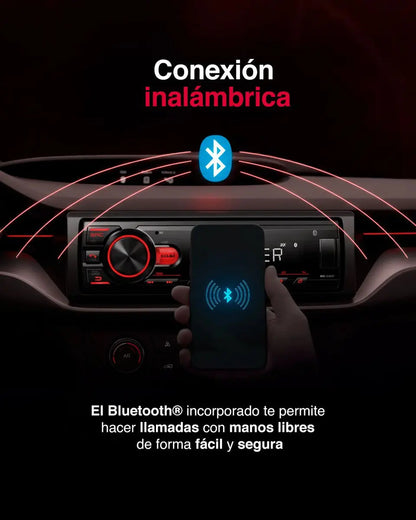 Pioneer Mvh-s145bt 1 Din Bt Usb 50wx4 Display Va Lcd