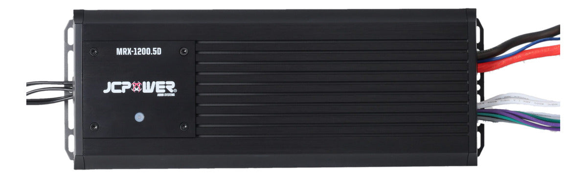 Amplificador Marino Jcpower Mrx-1200.5d 1200w Max 5 Canales Color Negro