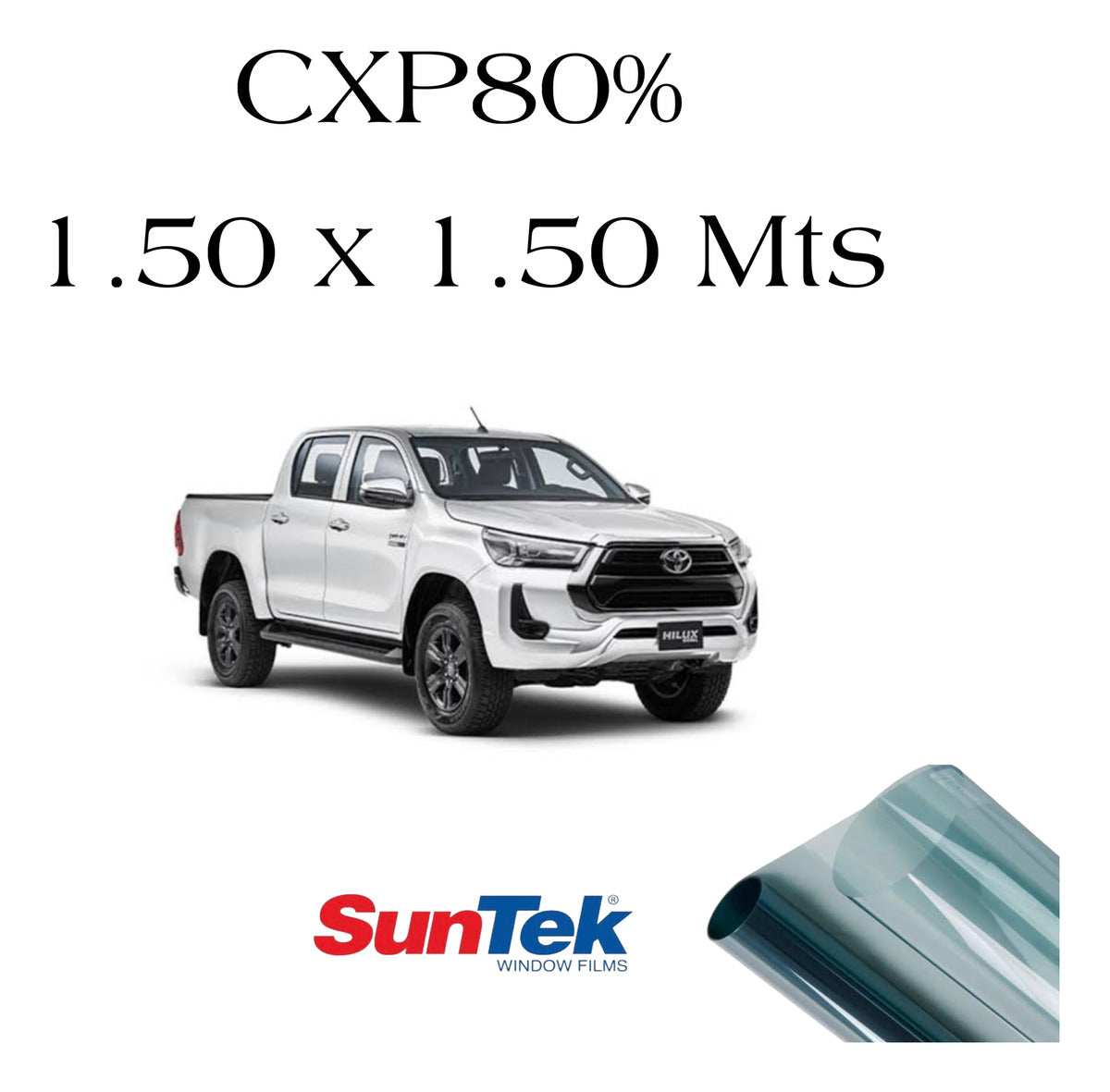 1.50m Polarizado Suntek Cxp80 Inteligente Parabrisas Hilux