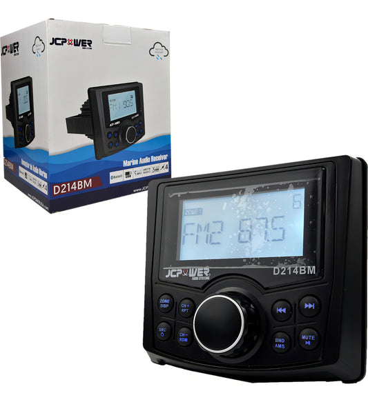 Estereo Marino Jc Power D214bm Bluetooth Usb Auxam Fm 4 Rca