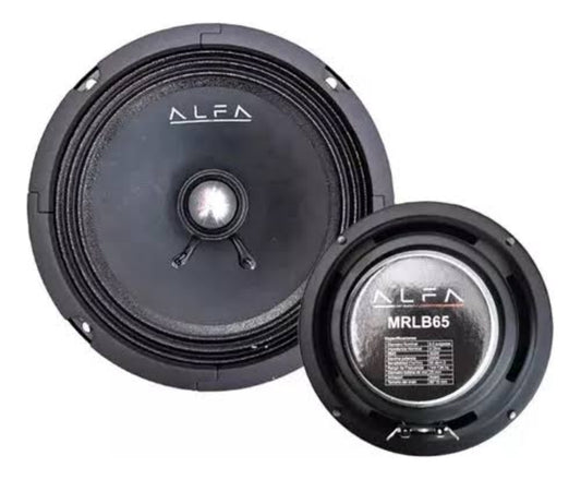 Par Medio Rango 6.5 Pulgadas Alfa Mrlb65 100w 4 Ohms