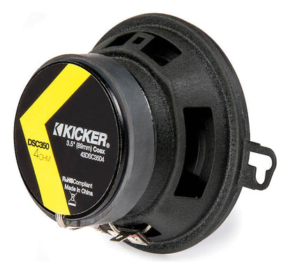 Bocinas Kicker Dsc3504 Dsc350 De 3.5 Pulgadas 80w Max Color Negro