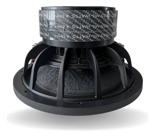 Parlante Para Vehículo Carbon Audio Ca-sw150012x Color Negro