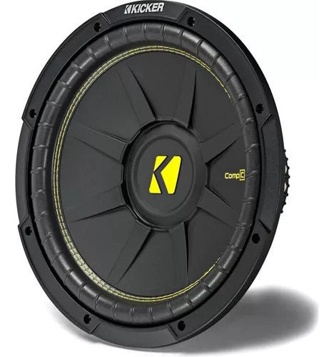 Subwoofer Kicker Compc De 12 Pulgadas 50cwcd124 Doble Bobina Color Negro