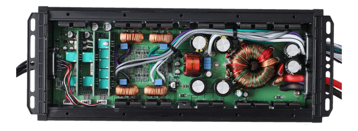 Amplificador Marino Jcpower Mrx-1200.5d 1200w Max 5 Canales Color Negro