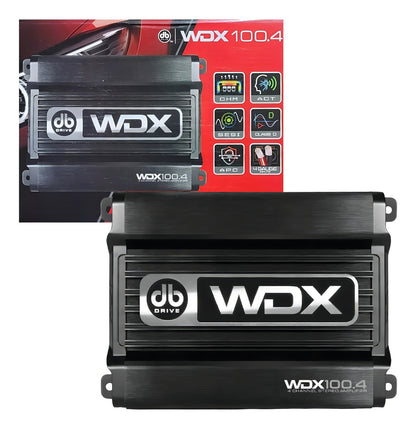Amplificador Mini 4 Canales Db Drive Wdx100.4 600w Clase D Color Negro