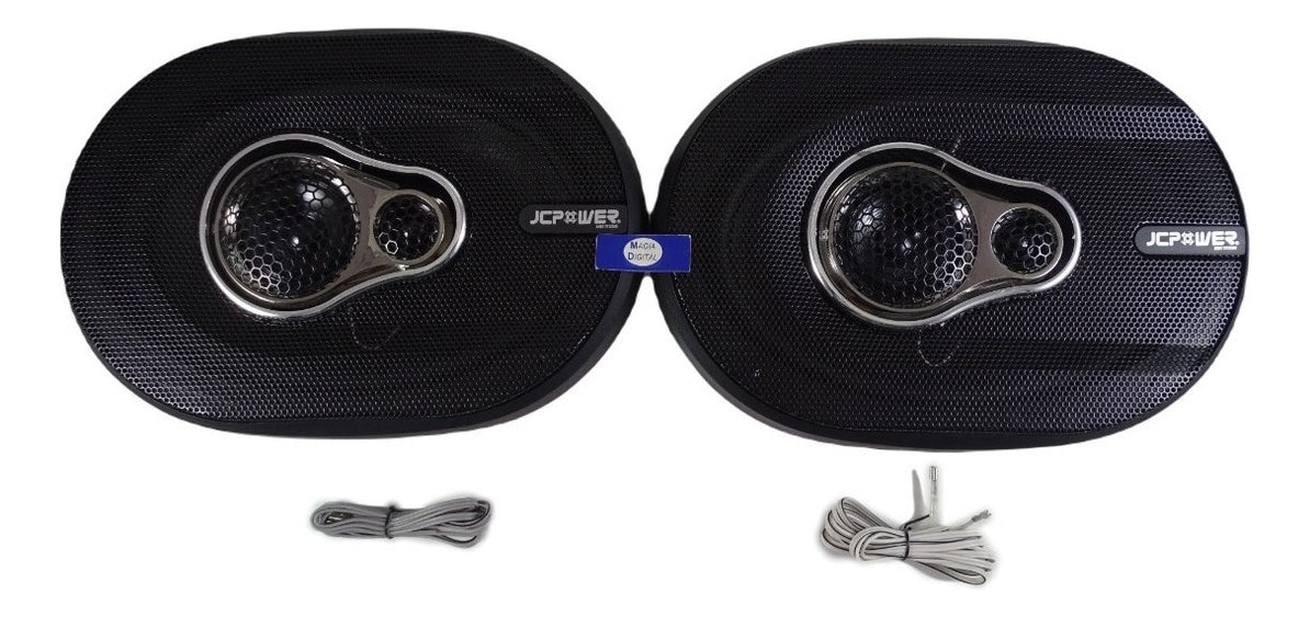 Bocinas 6x9 Pulgadas Jcpower Jc-693 3 Vias 500watts Max Color Negro
