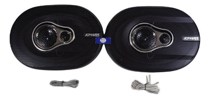 Bocinas 6x9 Pulgadas Jcpower Jc-693 3 Vias 500watts Max Color Negro