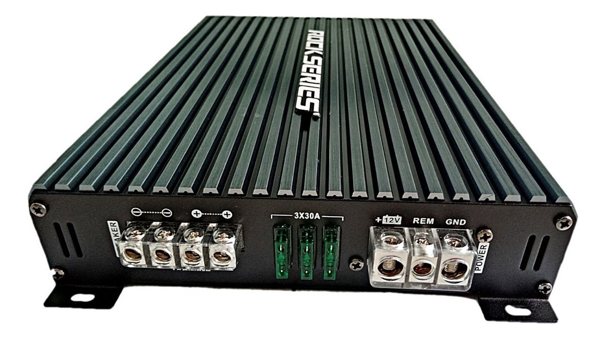 Amplificador Rock Series Rks-p1100.1d 2200w Max 1c Clase D Color Gris