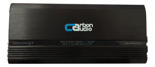 Amplificador Carbón Audio 5 Canales Ca-ac50005et 3000w Max Color Negro