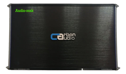 Amplificador Carbón Audio 1 Canal 800w Rms Clase D Nano Color Negro