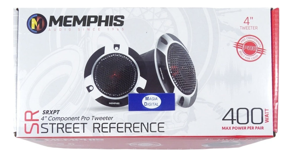 Tweeter 4 Pulgadas Memphis Srxpt 400w Pro Open Show Color Cromo