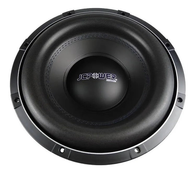 Subwoofer De 12 PLG Jc Power Rs-12d4 Doble Bobina 600w Color Negro