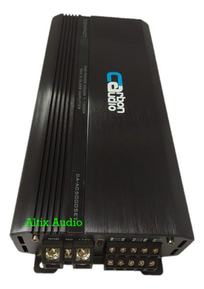 Amplificador Carbón Audio 5 Canales Ca-ac50005et 3000w Max Color Negro