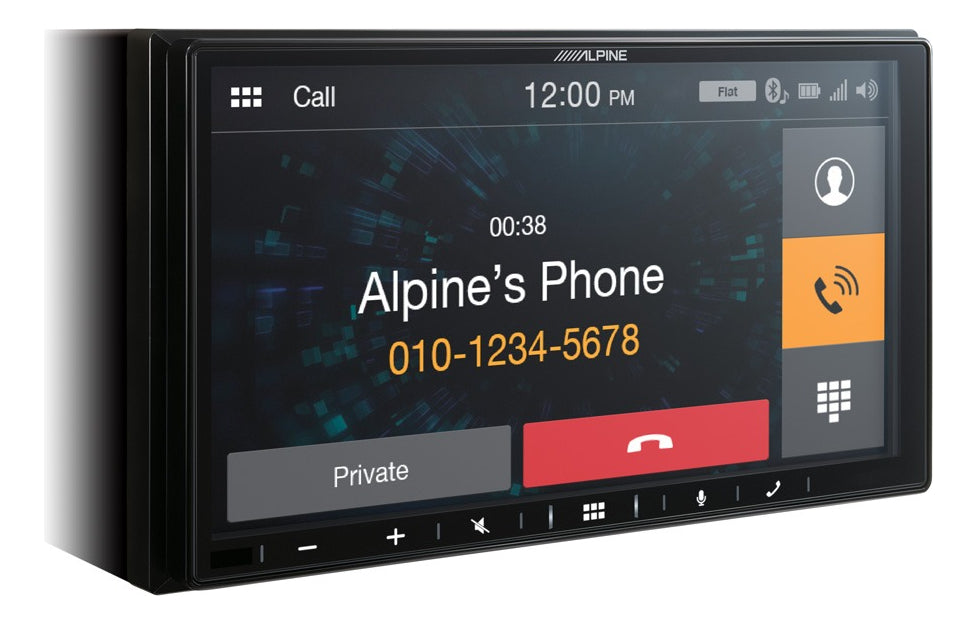 Autoestereo Alpine Pantalla Lcd Táctil 7 Pulgadas 2 Din 4 Ch Color Negro