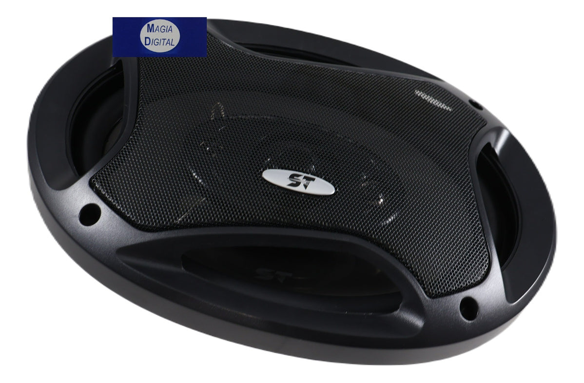 Bocinas 6x9puLG Scandaltek St-sp691 500 Watts 4 Vias Color Negro