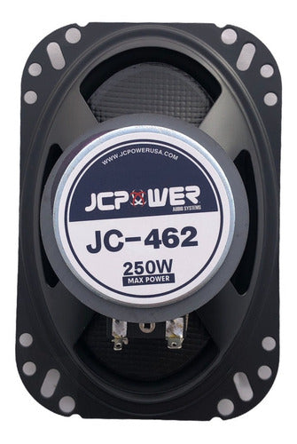Bocinas Jc Power Jc-462 4x6 Pulgadas 3 Vias 250 Watts Max Color Negro