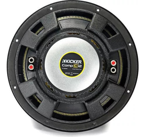 Subwoofer Kicker Compc De 12 Pulgadas 50cwcd124 Doble Bobina Color Negro