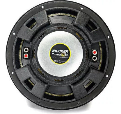 Subwoofer Kicker Compc De 12 Pulgadas 50cwcd124 Doble Bobina Color Negro