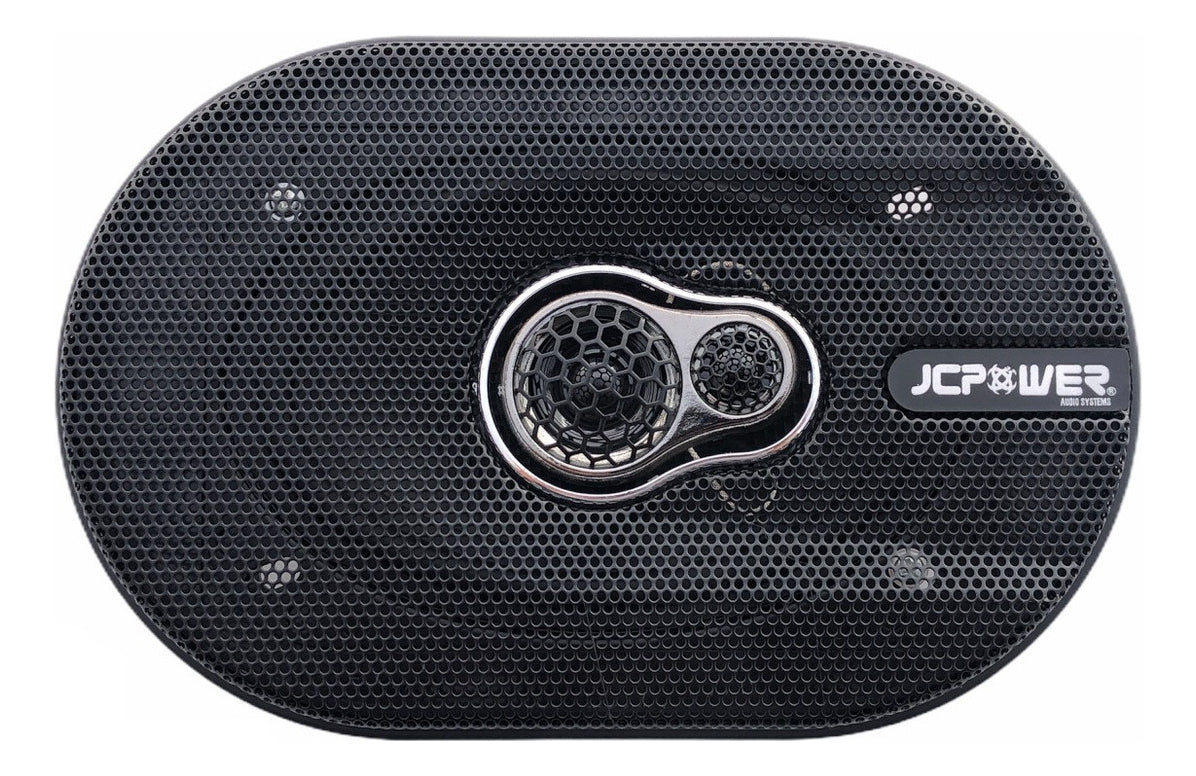 Bocinas Jc Power Jc-462 4x6 Pulgadas 3 Vias 250 Watts Max Color Negro