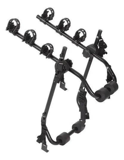 Rack De Cajuela Para 3 Bicicletas Negro, Capacidad 57 Kg