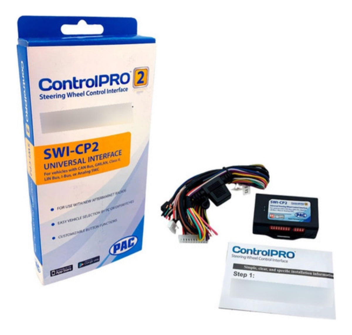 Interfaz Control De Volante Universal Pac Swi-cp2 Can Bus