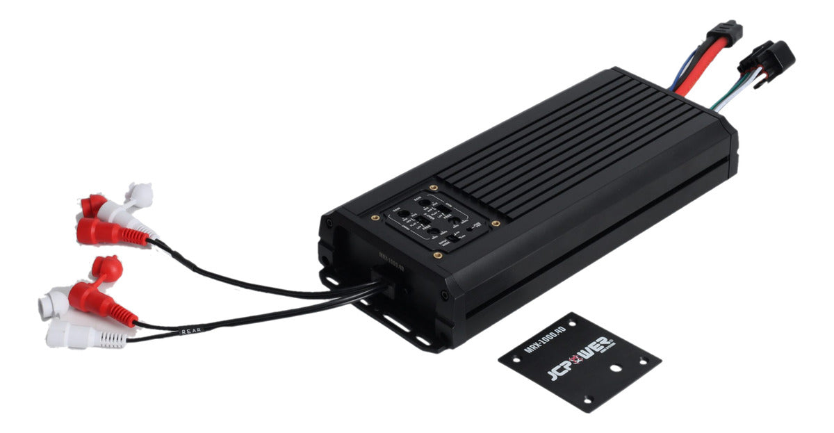 Amplificador Marino Jc Power Mrx-1000.4d 1000w Max 4 Canales Color Negro