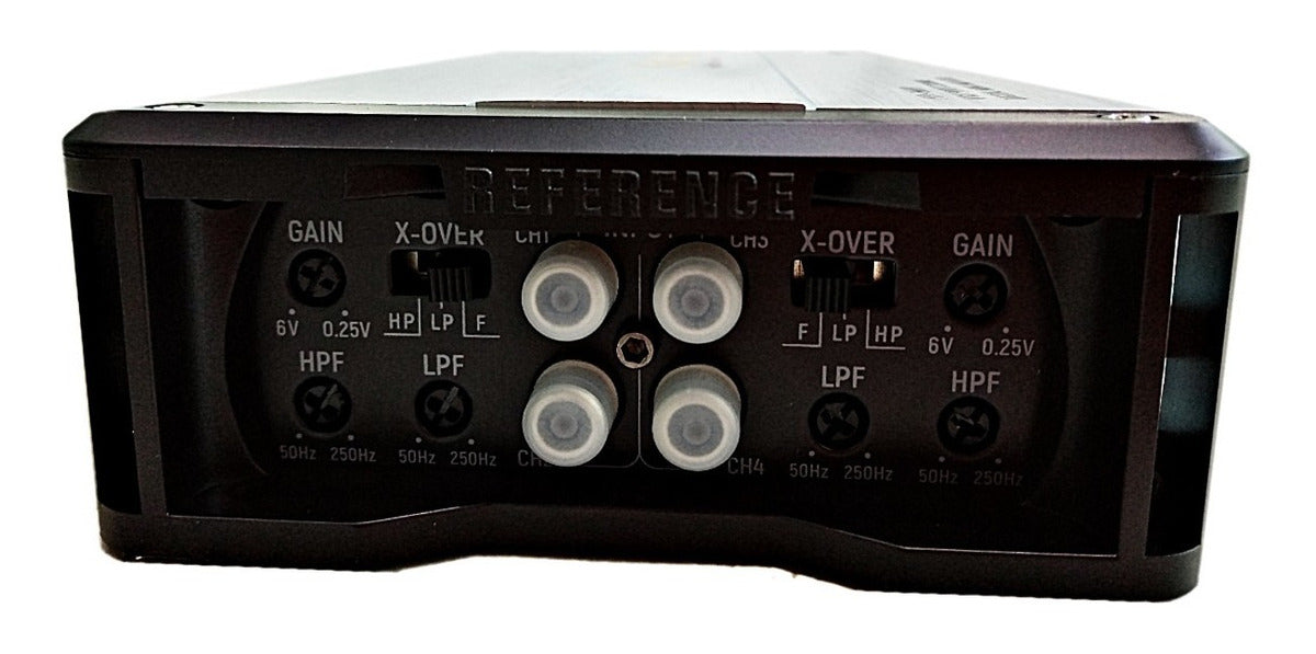 Amplificador Coustic Pro-4mini 4ch Clase D 2400w Max Color Gris