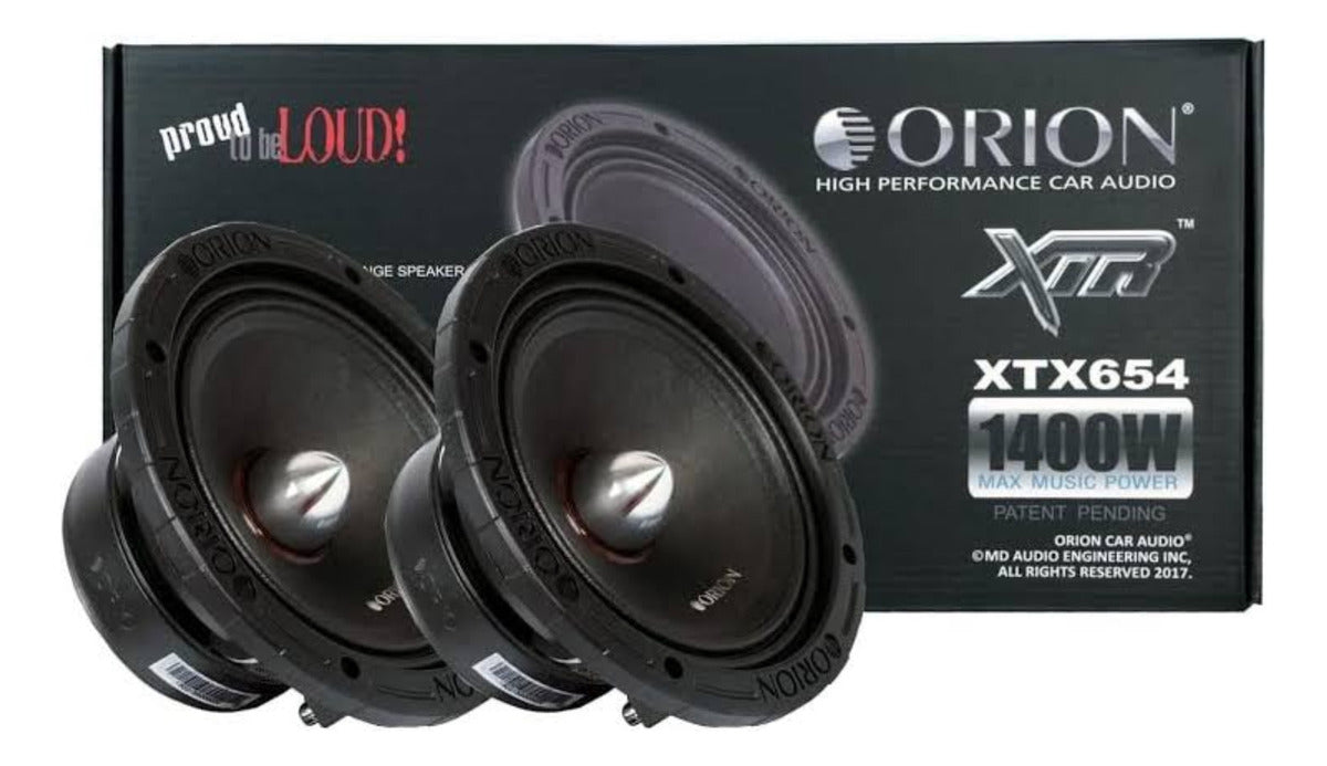 Par Medios Rangos Orion Xtr 6.5 Pulgadas 1400w Max 4 Ohms