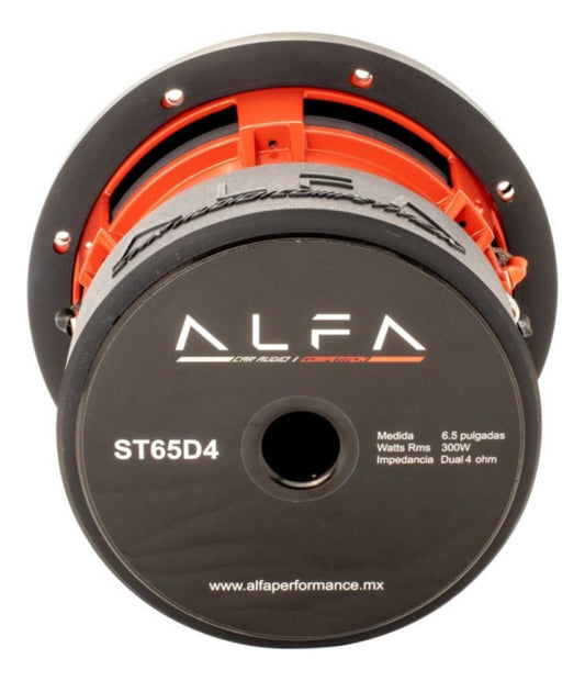 Subwoofer Alfa 6.5  Serie St 300 Rms Dual 4+4 O 2+2