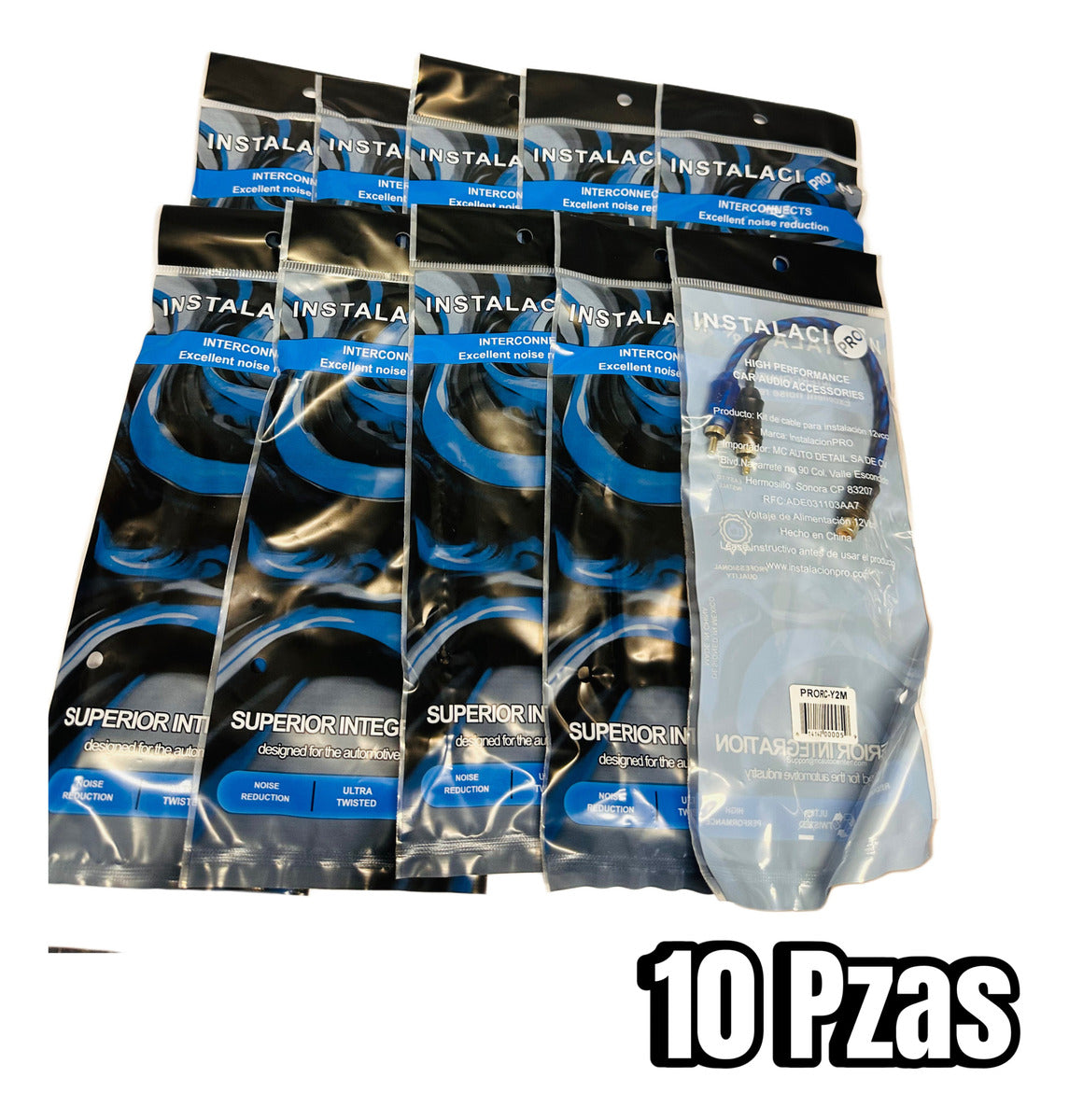 Cable Rca Y Ipro 2 Machos 1 Hembra Prorcy2m Paquete 10 Pzas