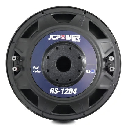 Subwoofer De 12 PLG Jc Power Rs-12d4 Doble Bobina 600w Color Negro