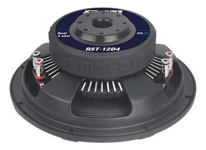 Subwoofer Jc Power Rst-12d4 12 Pulgada Doble Bobina 800w Max Color Negro