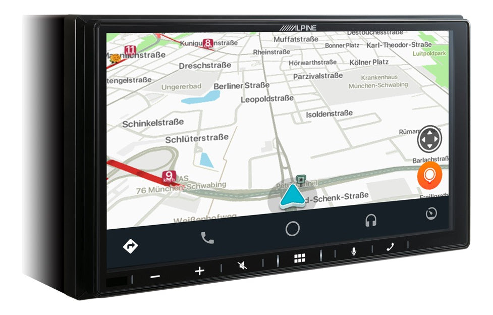 Autoestereo Alpine Pantalla Lcd Táctil 7 Pulgadas 2 Din 4 Ch Color Negro