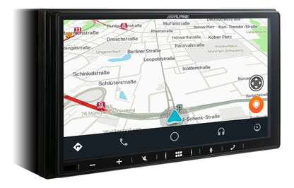 Autoestereo Alpine Pantalla Lcd Táctil 7 Pulgadas 2 Din 4 Ch Color Negro