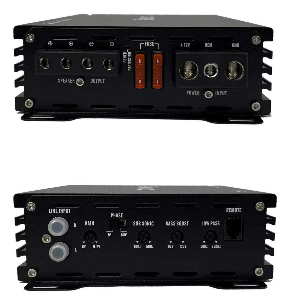Amplificador Monoblock 1 Canal Clase D 1200w Rms Jc Power Jc2400.1d Negro