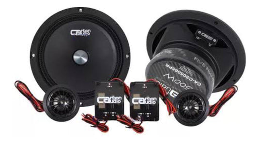 Set De Medios Carbon Audio 6.5  2 Vias Cacs05065pr 1500w