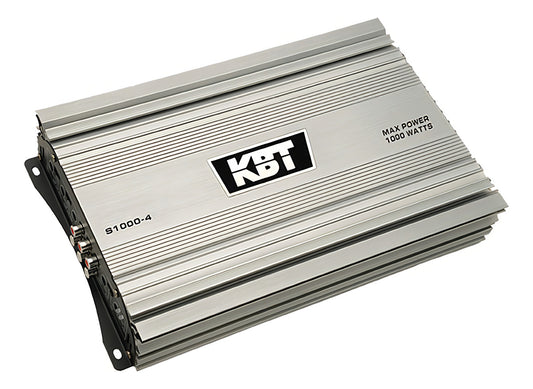 Amplificador Para Carro/camioneta Kbt Electronics Soldier S1000-4 Clase Ab Con 4 Canales Y 1kw Plateado