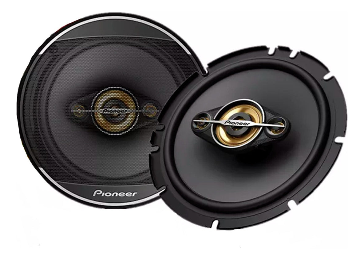Par De Altavoces Cuadriaxiales Pioneer De 6.5 Pulgadas Ts-a1688s 350 W, Color Negro
