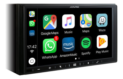 Autoestereo Alpine Pantalla Lcd Táctil 7 Pulgadas 2 Din 4 Ch Color Negro