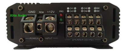 Amplificador Carbón Audio 5 Canales Ca-ac50005et 3000w Max Color Negro