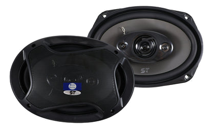 Bocinas 6x9puLG Scandaltek St-sp691 500 Watts 4 Vias Color Negro
