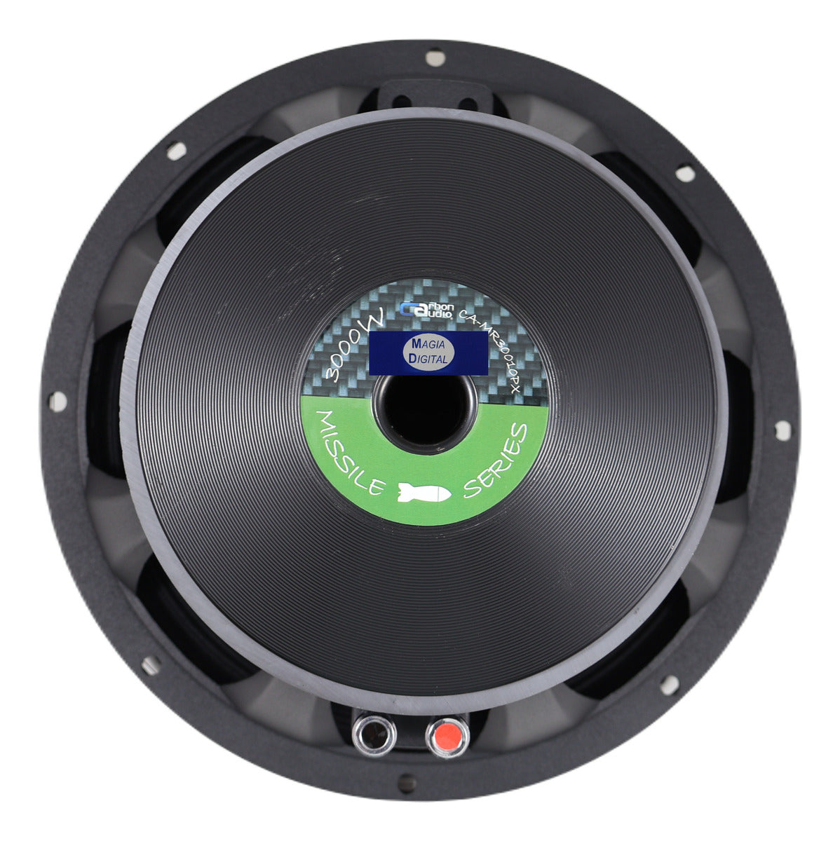 Medio Rango 10puLG Carbon Audio Ca-mr30010px 3000w Missile Color Negro